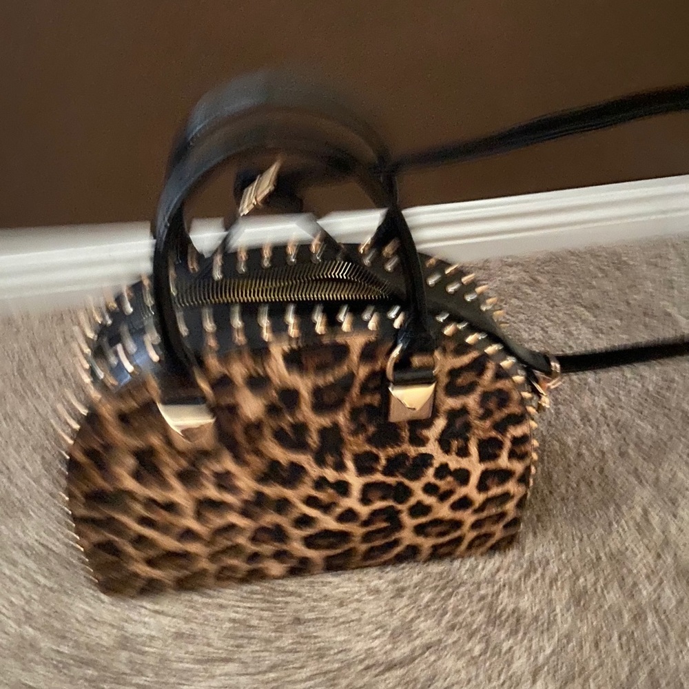 Leopard print rhinestone purse - Picture 4 of 7